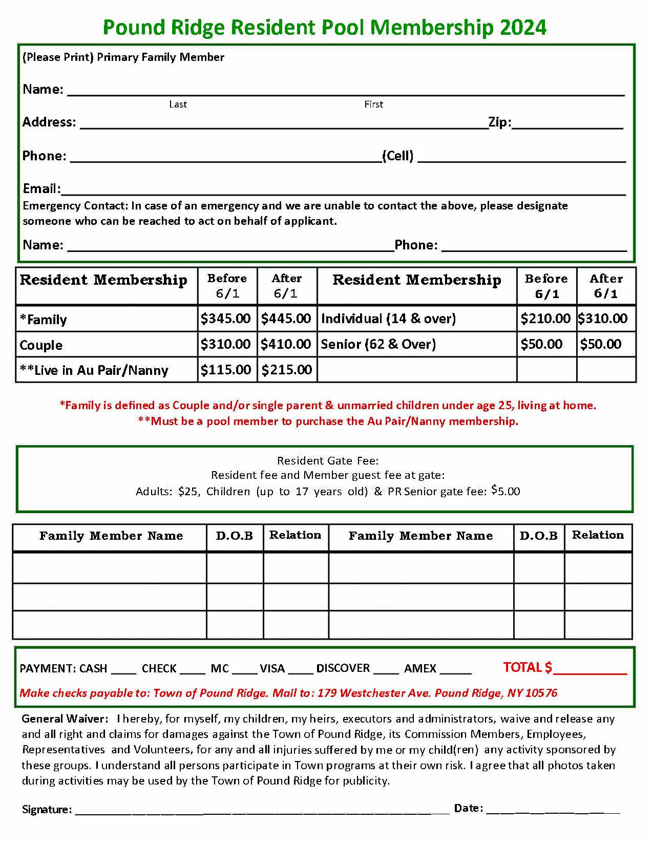 Town Pool Town of Pound Ridge New York Official site