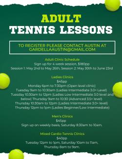 Adult Tennis Lessons
