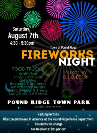 Fireworks Display on Saturday, August 7