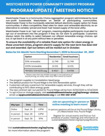 Westchester Power Community Energy Program