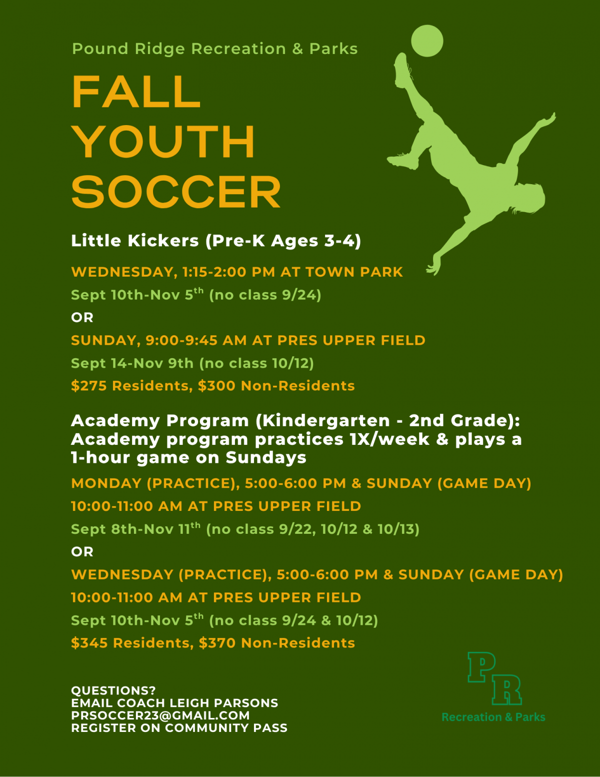 Fall Youth Soccer